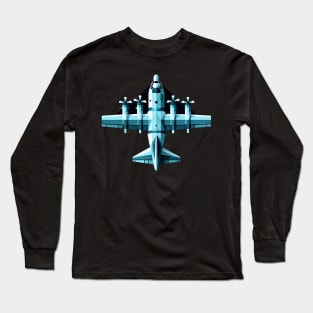 Tactical Transport | Geometric C-130 Hercules Tee Long Sleeve T-Shirt